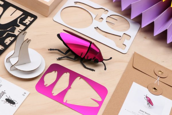Assembli 3D Paper Insect Jewel Beetle