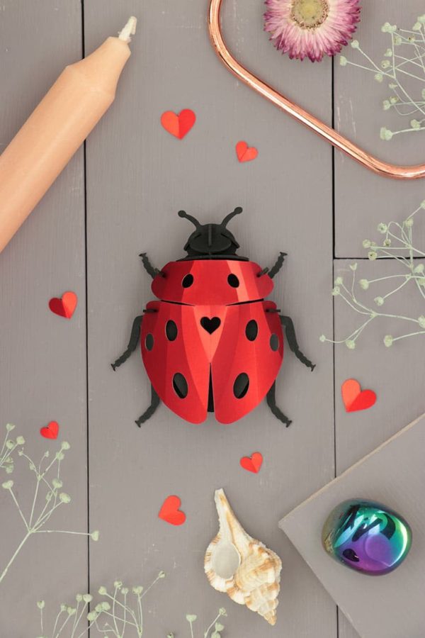 Assembli 3D paper insect Lady lovebug