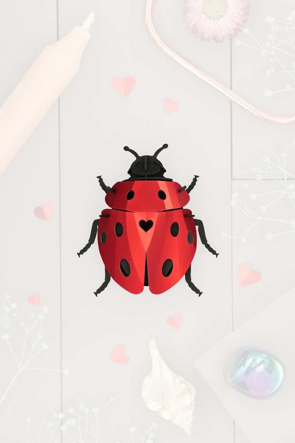 Assembli 3D paper insect lady lovebug