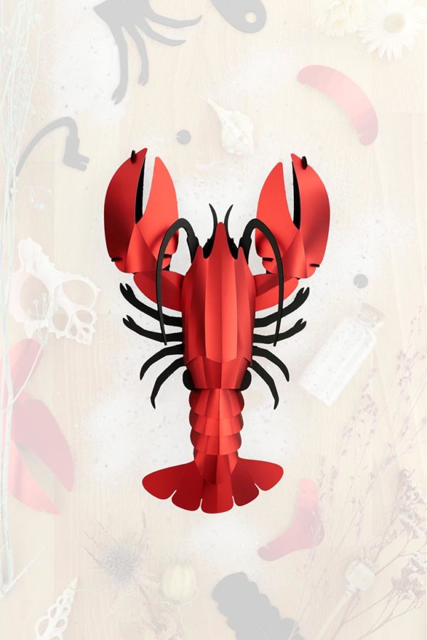 Assembli 3d paper lobster red