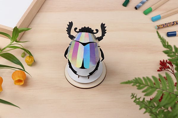 Assembli 3D Paper Insect Scarab Beetle