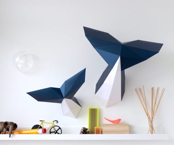 Assembli 3D Paper Whale Tail