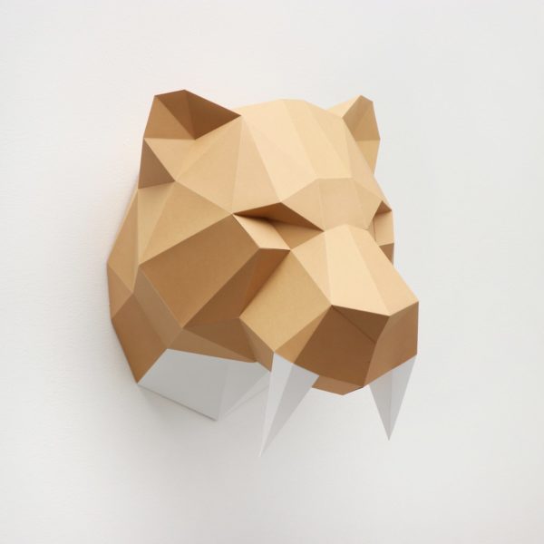 3D Paper Sabre Animal Head