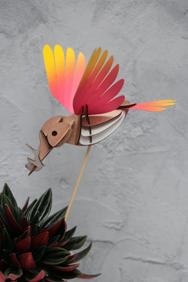 Assembli 3D Paper Bird Kingfisher